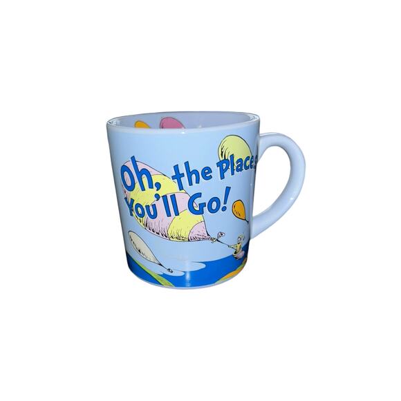 Dr. Seuss "Oh, The Places You'll Go!" Balloons Ceramic Coffee Coco Mug by Vandor - Picture 1 of 7